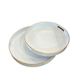 SET 2 PLATEAUX ROND