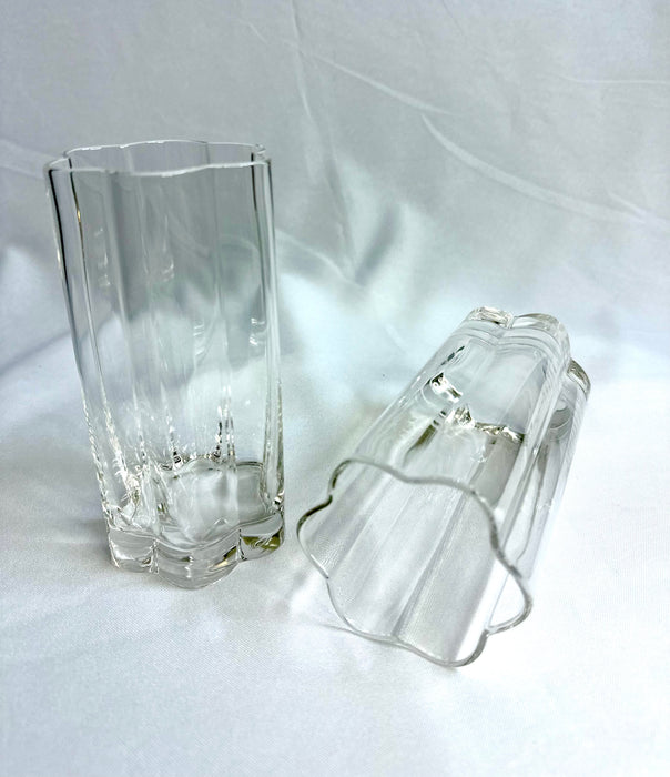 6 VERRES À EAU FLEUR