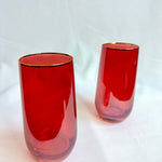 6 VERRES À EAU COULEUR