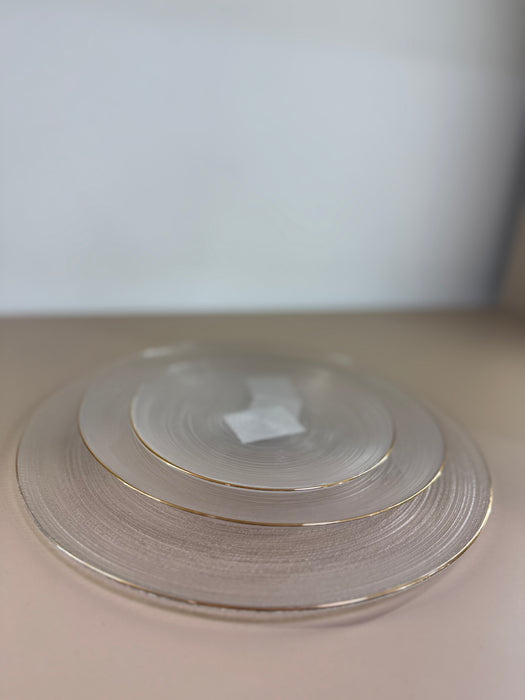 ASSIETTE EN VERRE 3 TAILLES