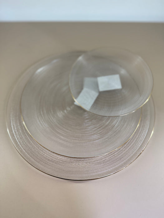 ASSIETTE EN VERRE 3 TAILLES