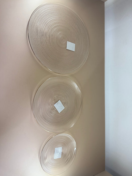 ASSIETTE EN VERRE 3 TAILLES