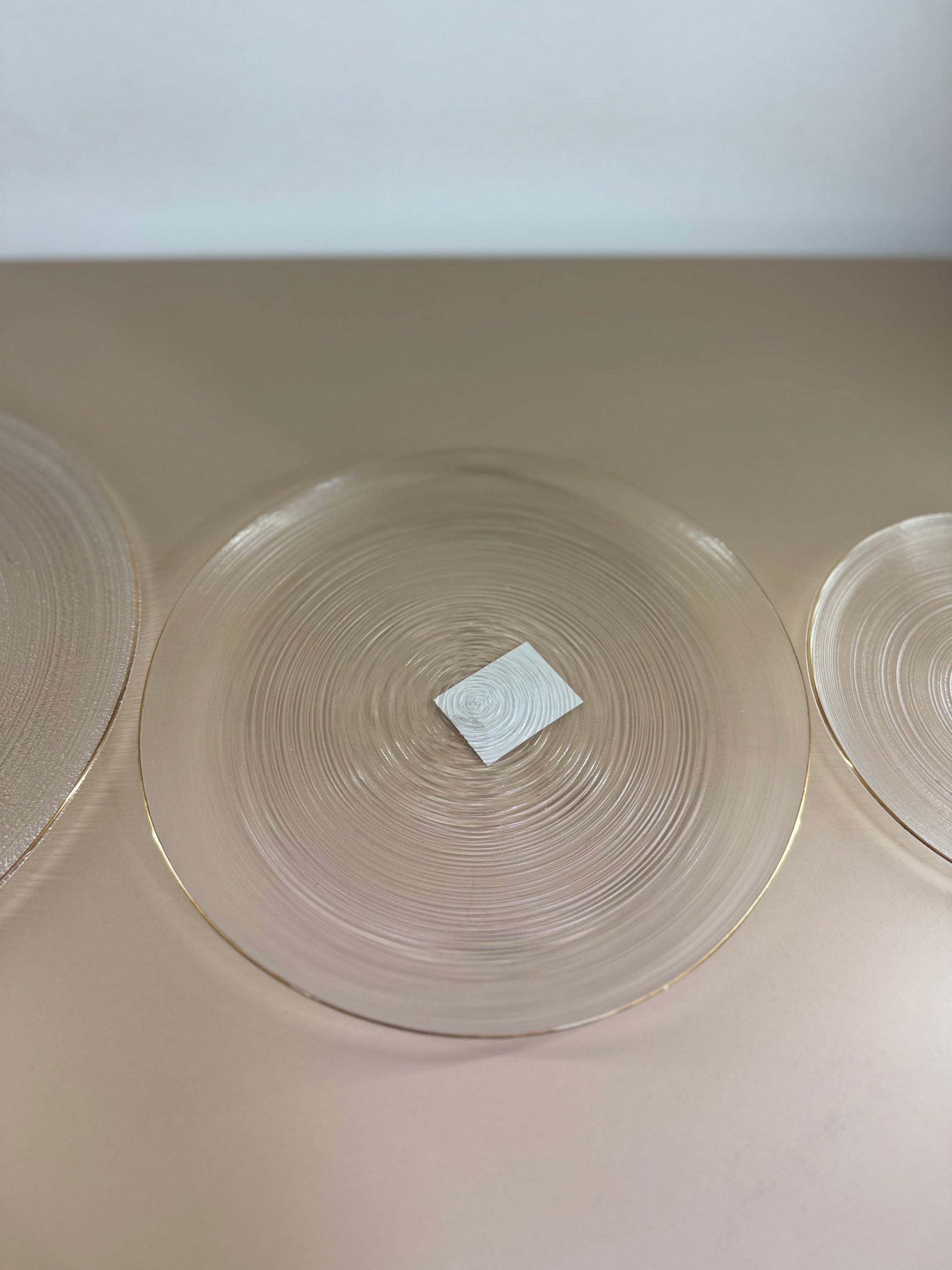 ASSIETTE EN VERRE 3 TAILLES