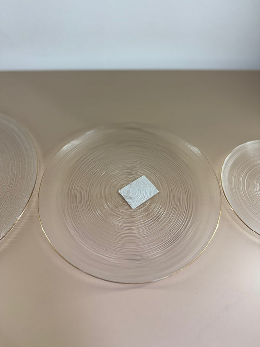 ASSIETTE EN VERRE 3 TAILLES