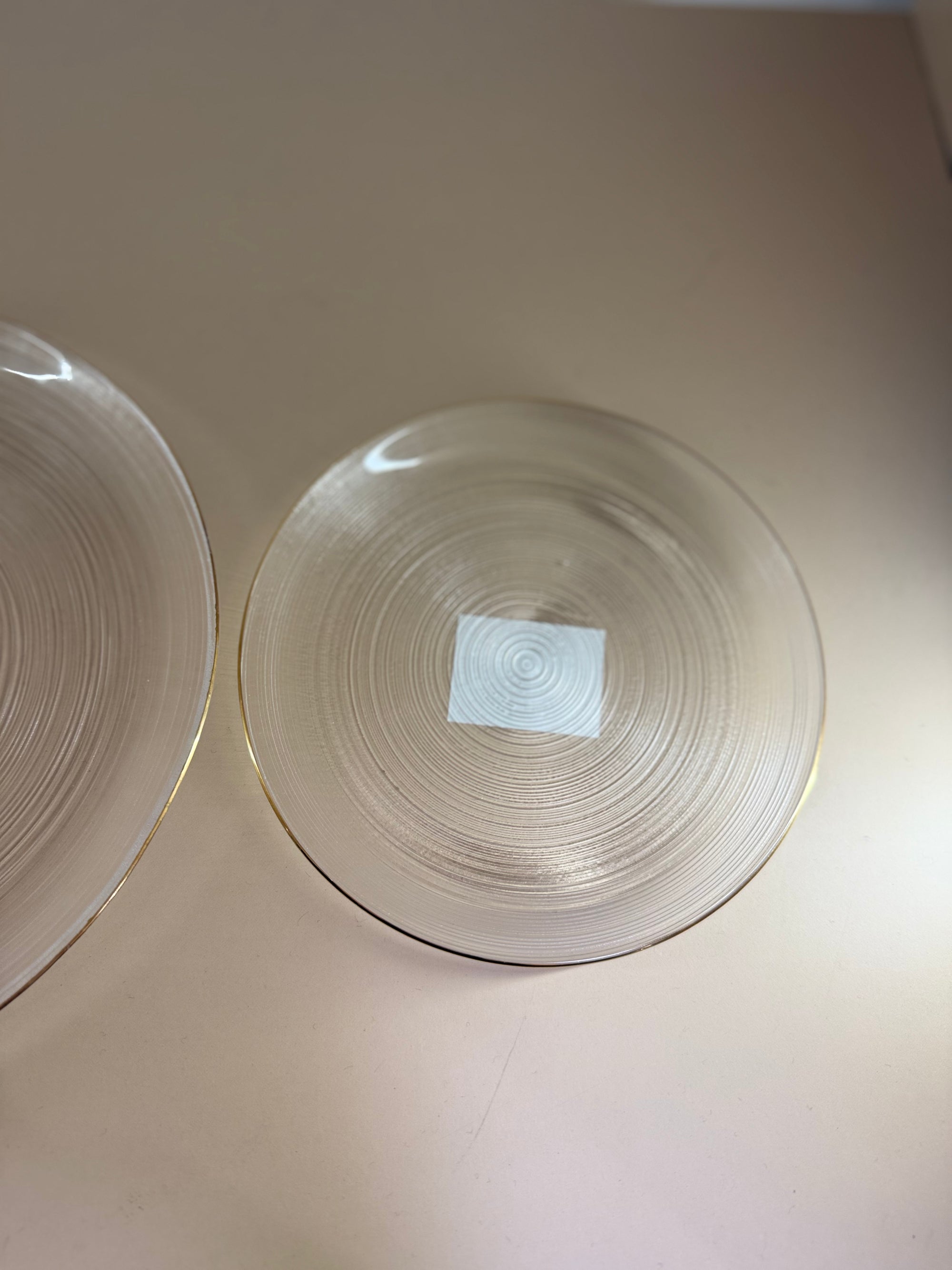 ASSIETTE EN VERRE 3 TAILLES