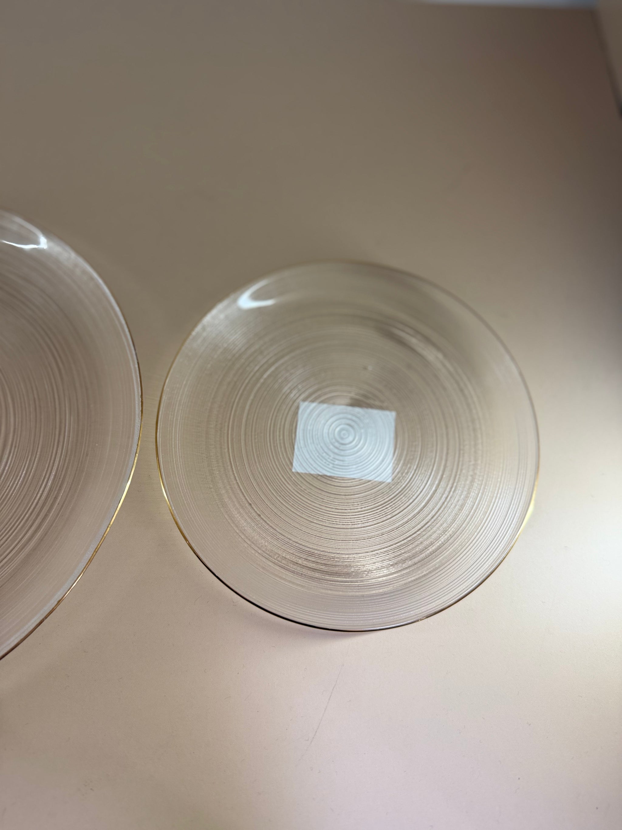 ASSIETTE EN VERRE 3 TAILLES