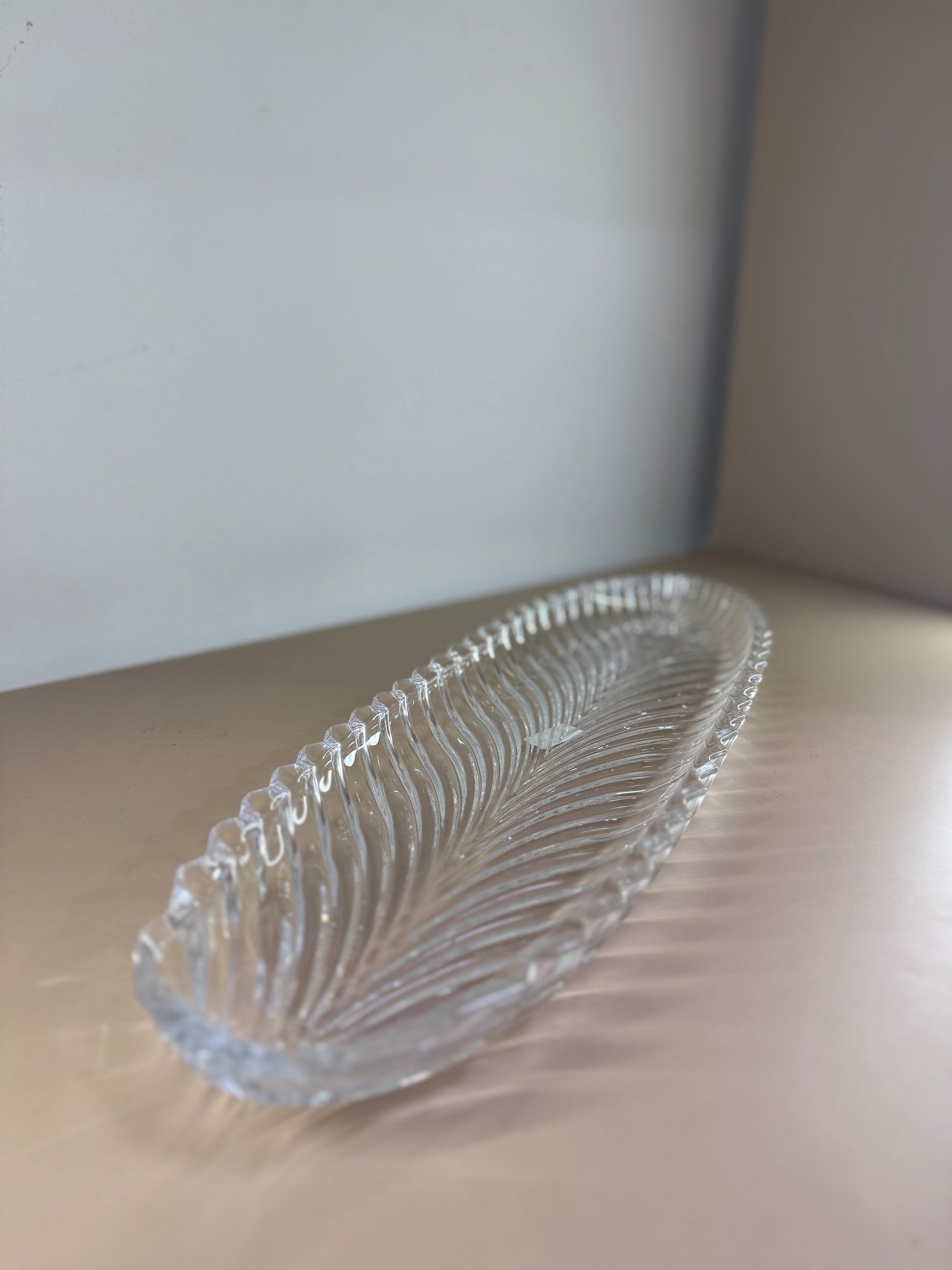 PLAT OVAL EN VERRE