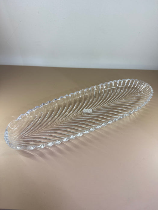 PLAT OVAL EN VERRE