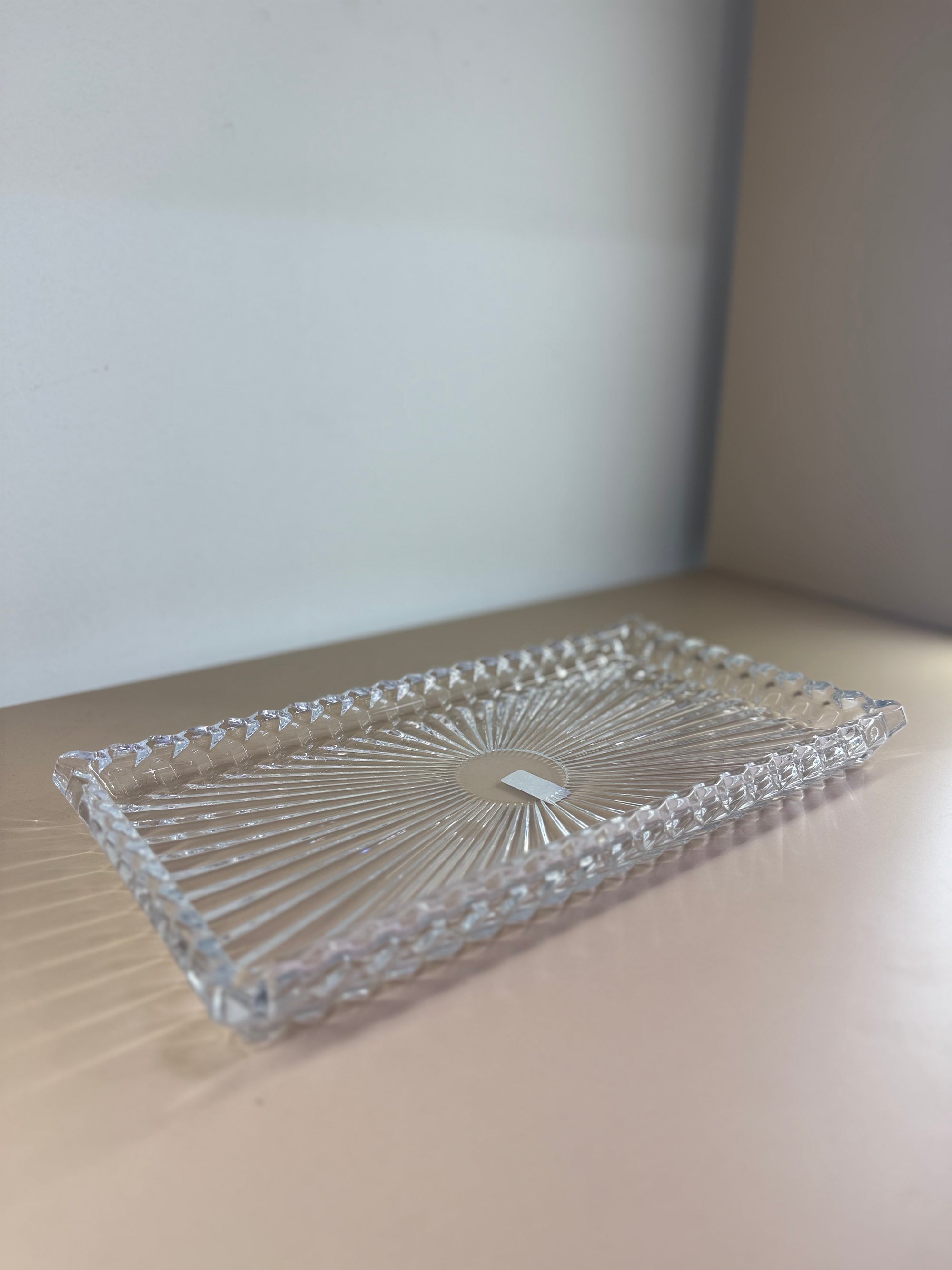 PLAT RECTANGLE EN VERRE
