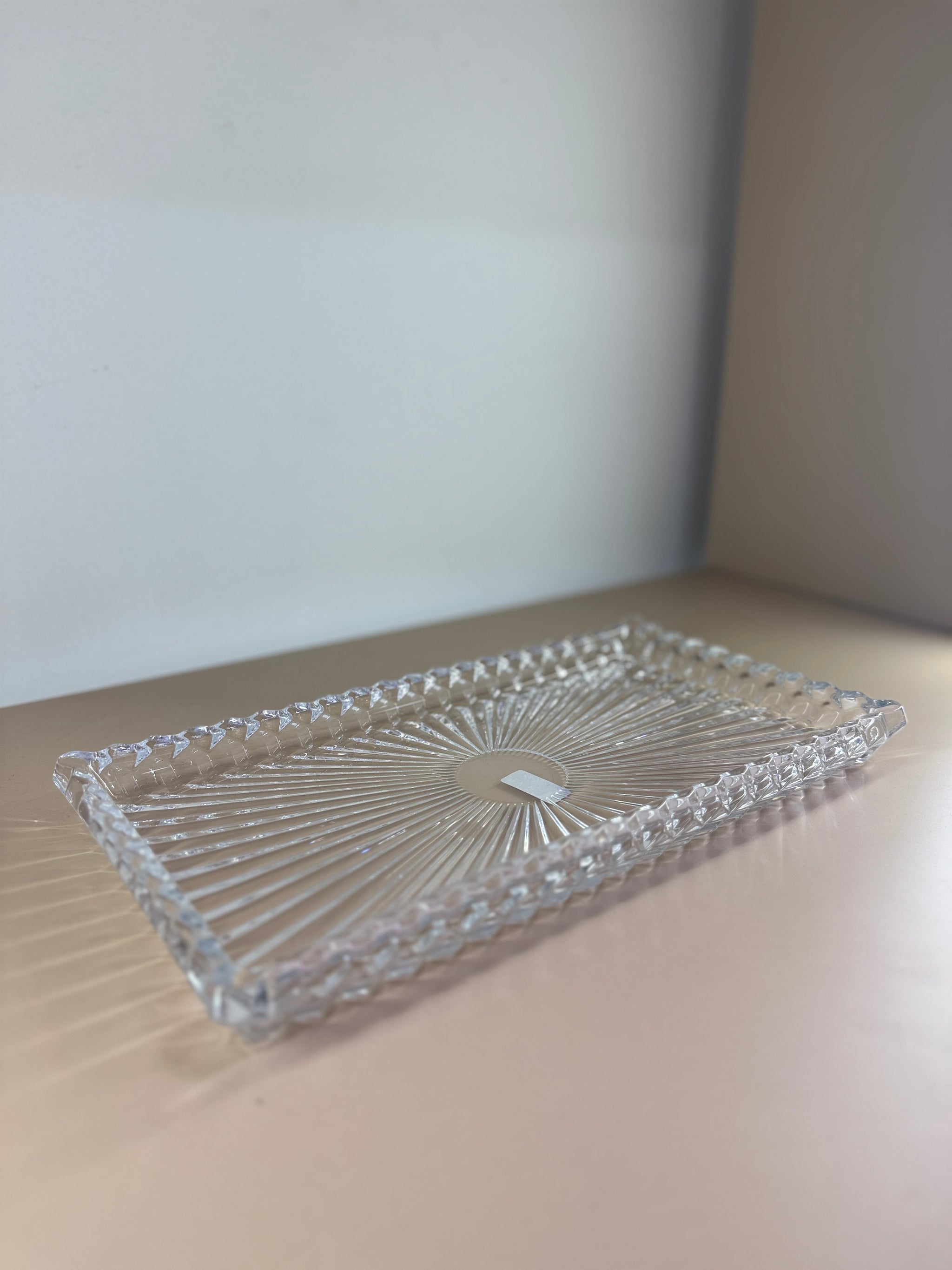 PLAT RECTANGLE EN VERRE
