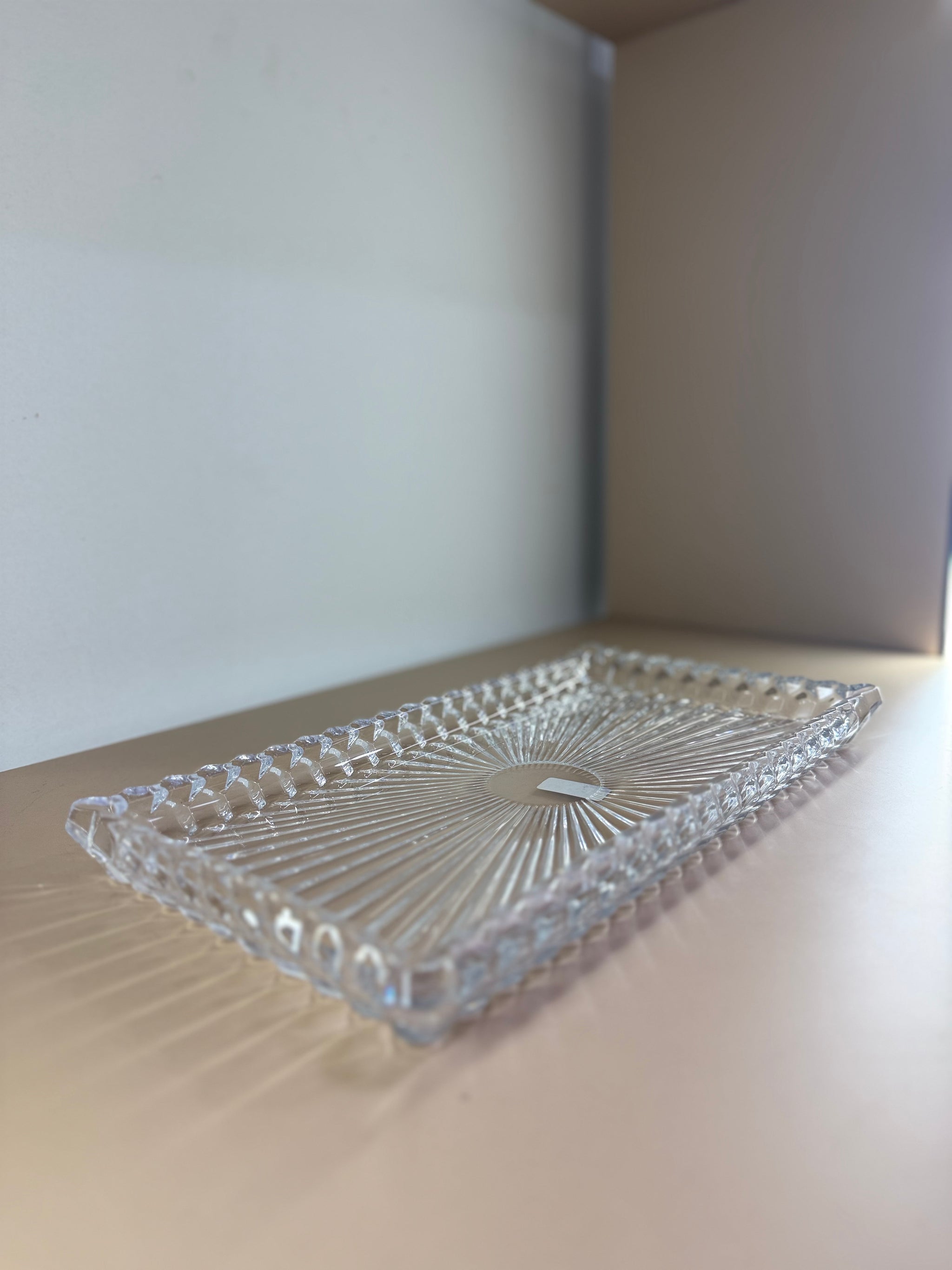 PLAT RECTANGLE EN VERRE