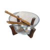 SALADIER  + SUPPORT + COUVERTS