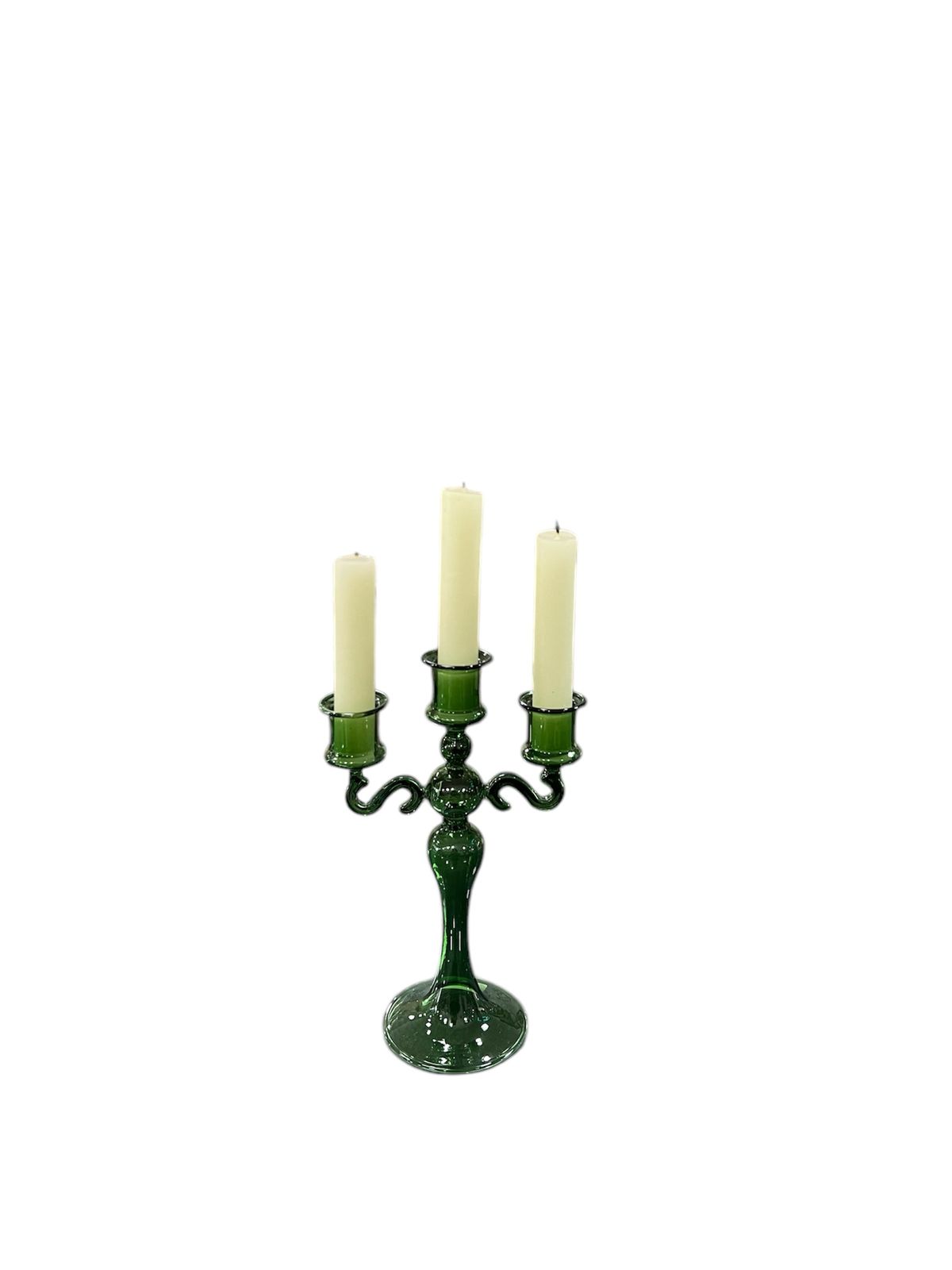 BOUGEOIRS EN VERRE VERT