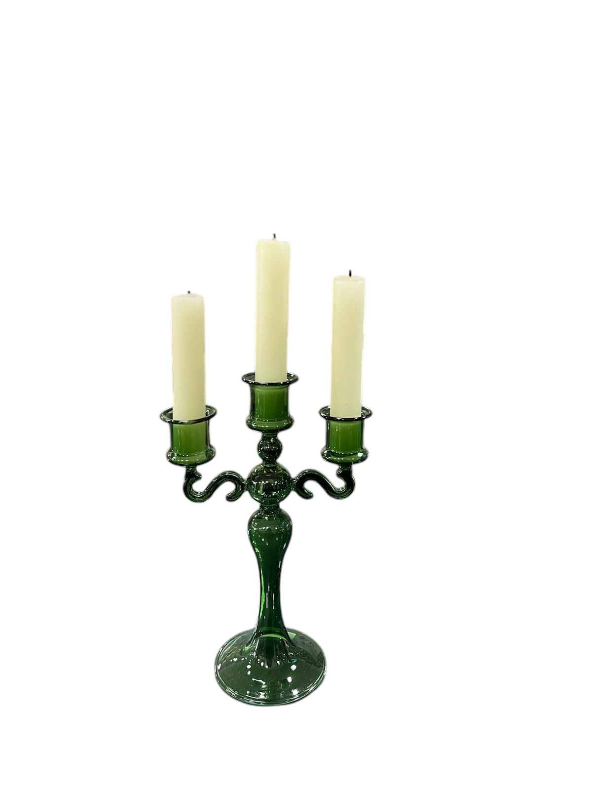 BOUGEOIRS EN VERRE VERT