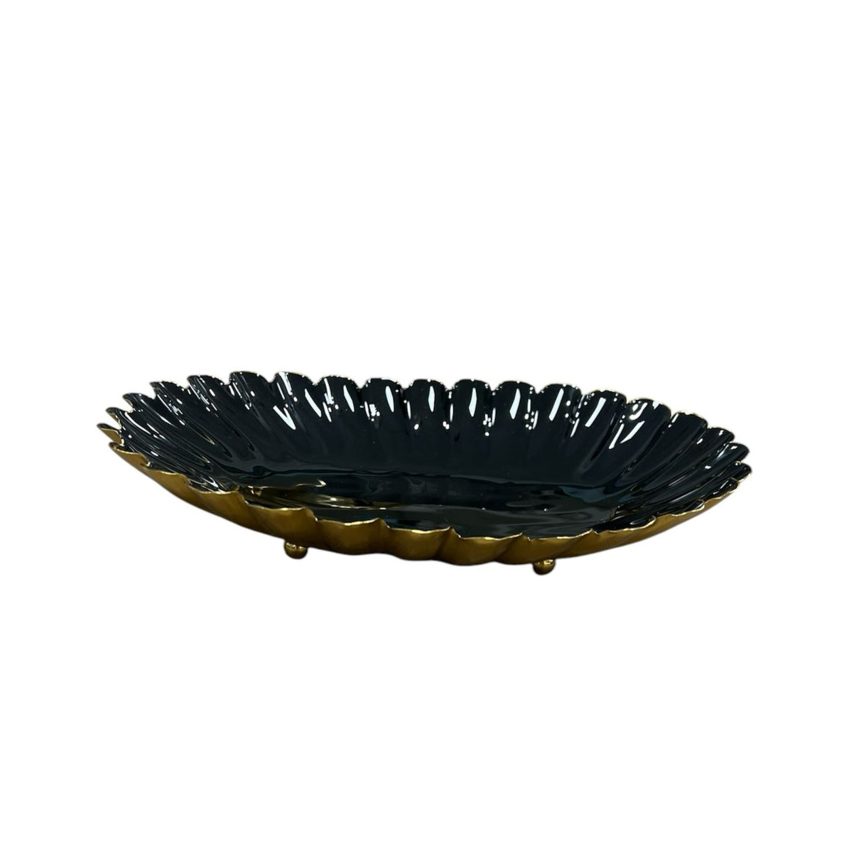 COUPE OVAL NOIR GOLD