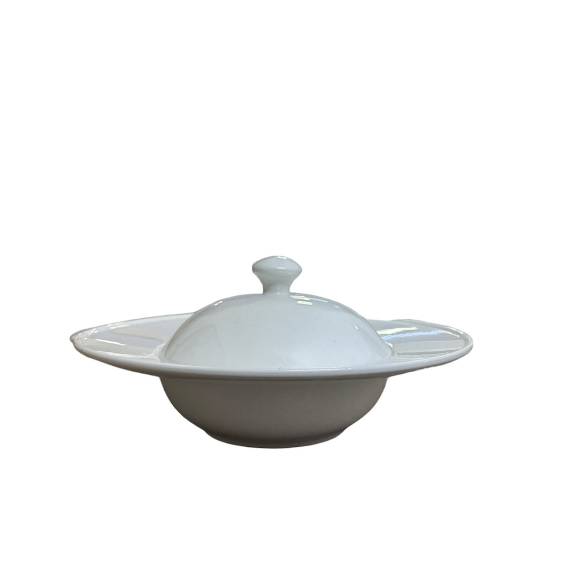 ASSIETTE BLANCHE CREUSE CLOCHE