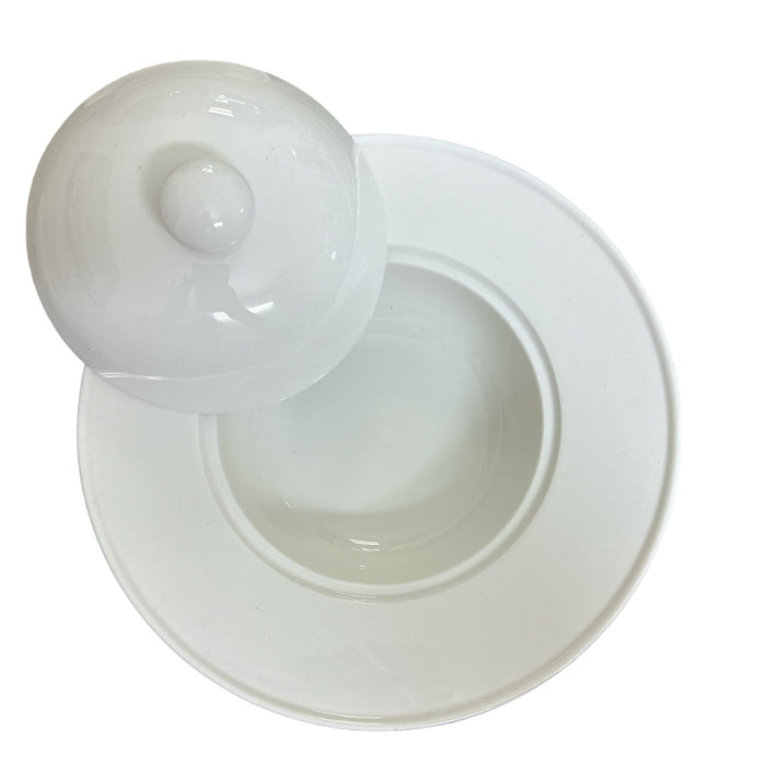 ASSIETTE BLANCHE CREUSE CLOCHE