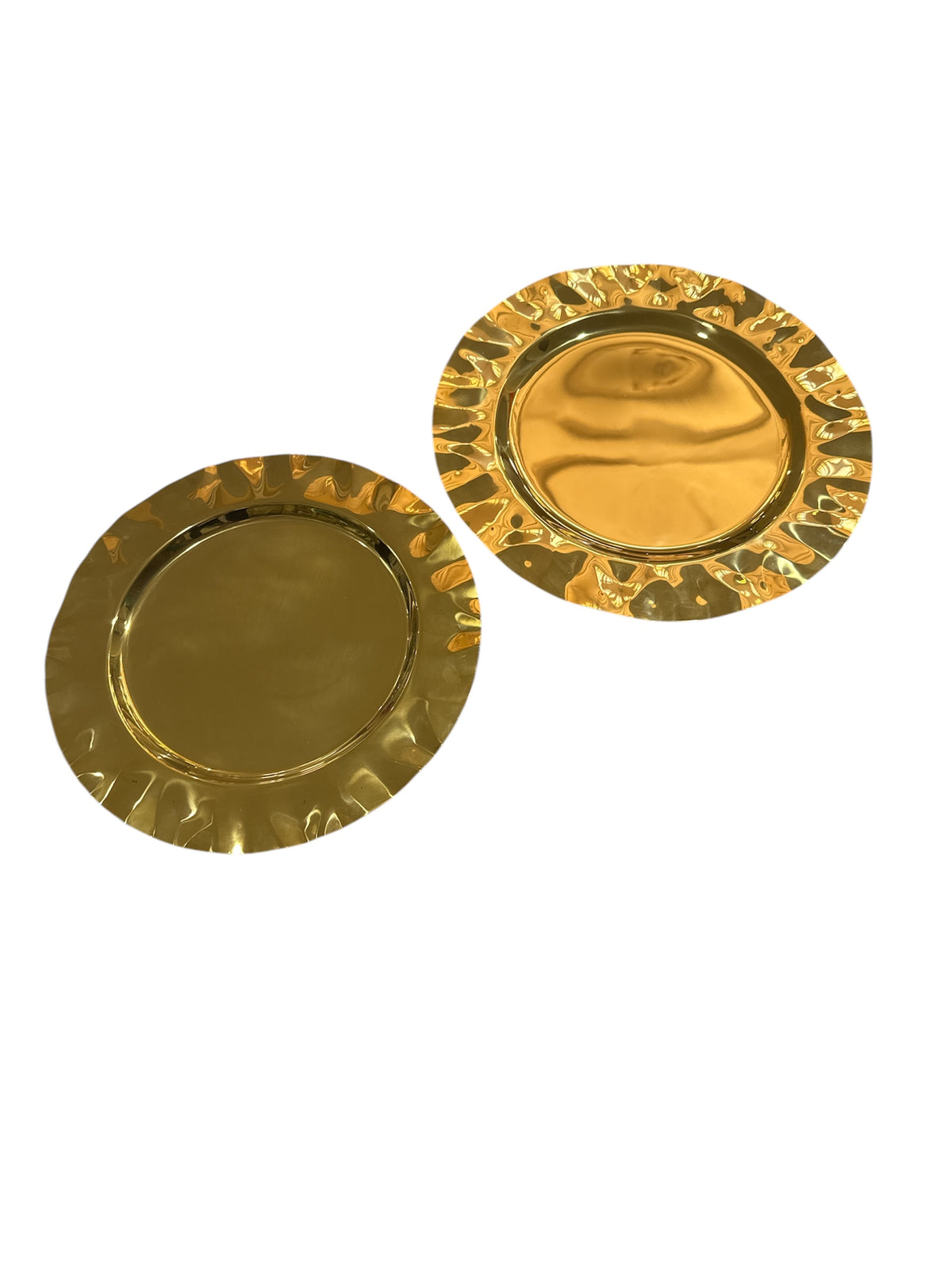 PLAT INOX ROND DORÉ
