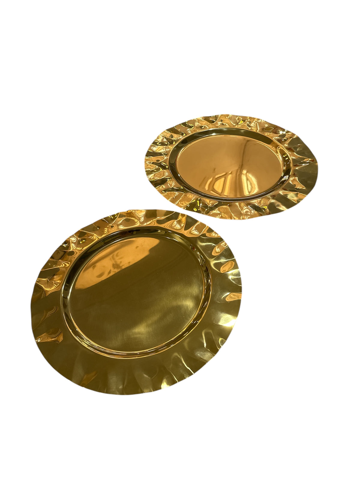 PLAT INOX ROND DORÉ