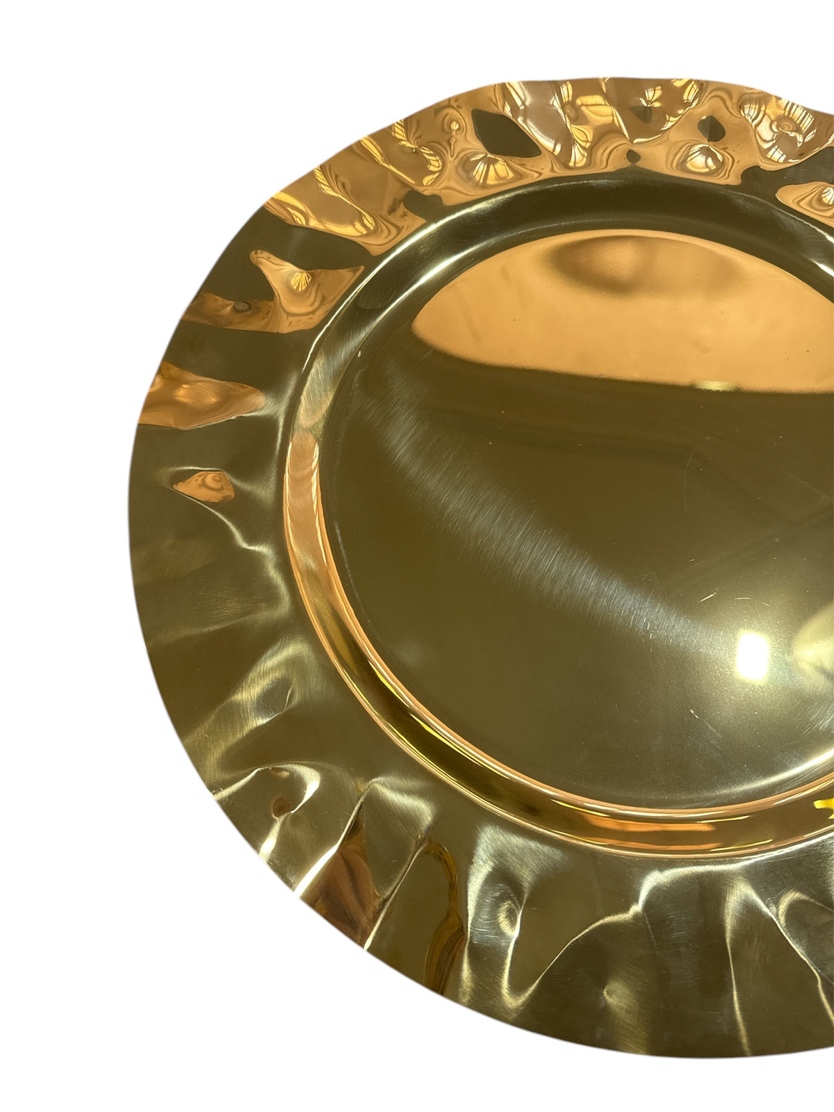 PLAT INOX ROND DORÉ