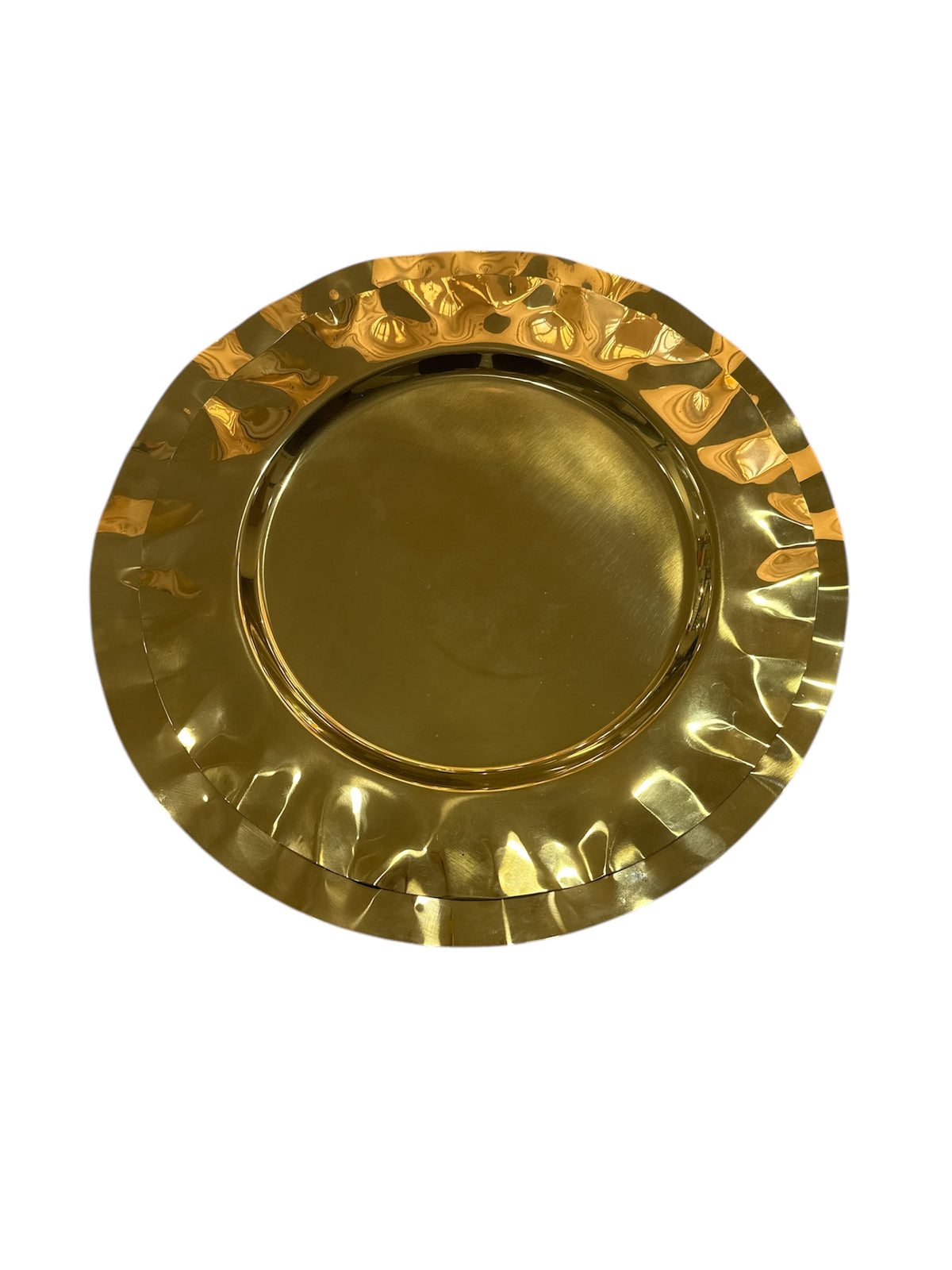 PLAT INOX ROND DORÉ