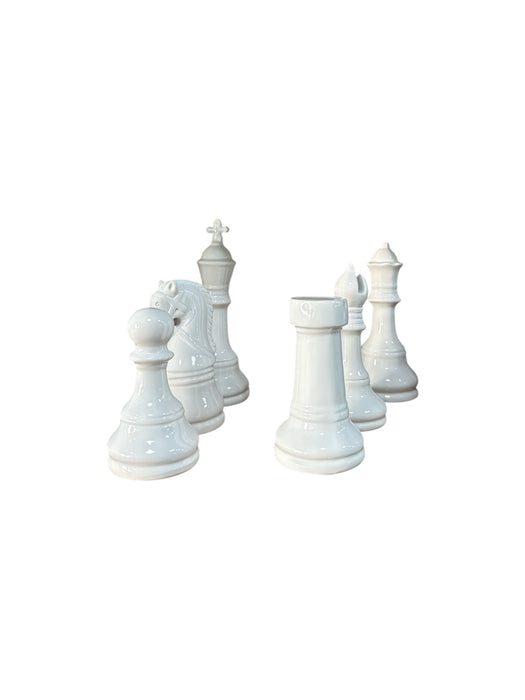 ECHEQUIER 6 PIÈCES BLANC