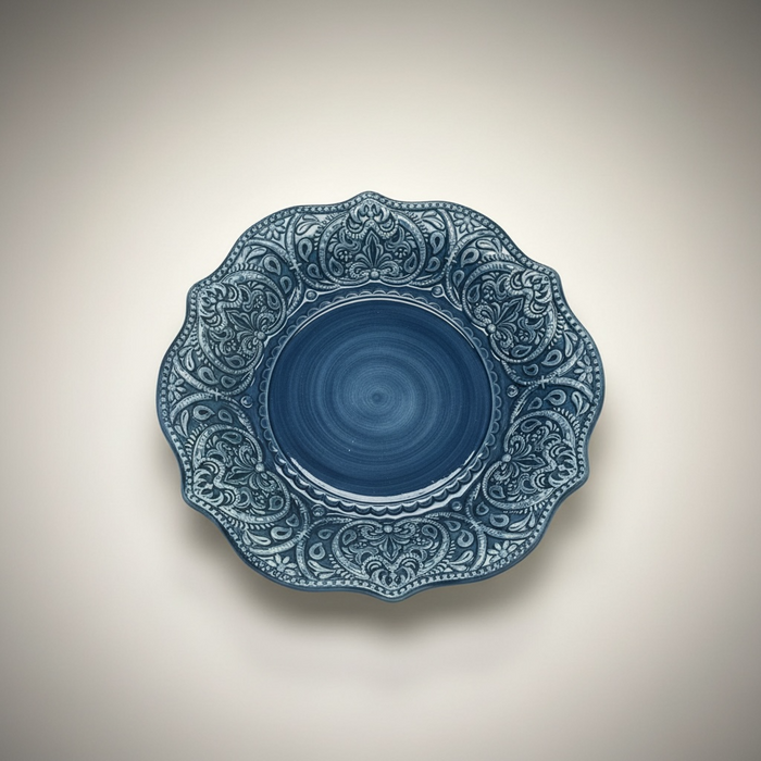 ASSIETTE BLEU AZUR