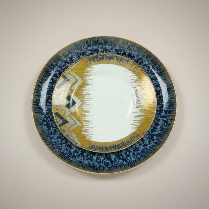 Service de table 12 pièces HARMONIE AZUR