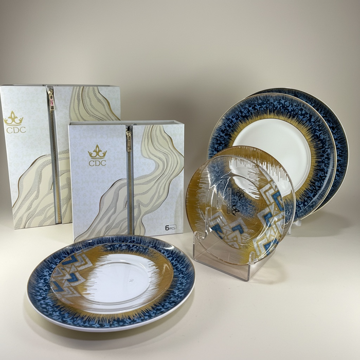 Service de table 12 pièces HARMONIE AZUR