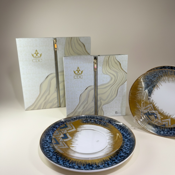 Service de table 12 pièces HARMONIE AZUR