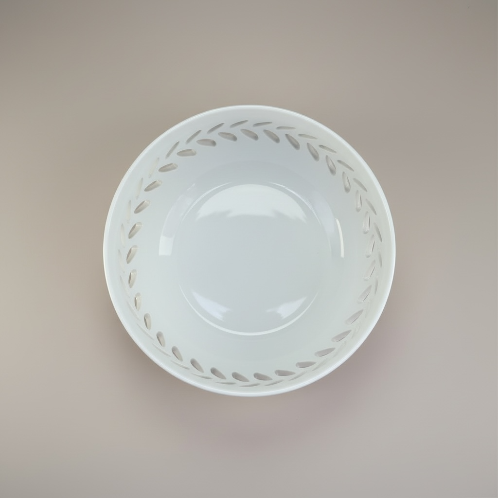 PLAT BLANC + SUPPORT ROND