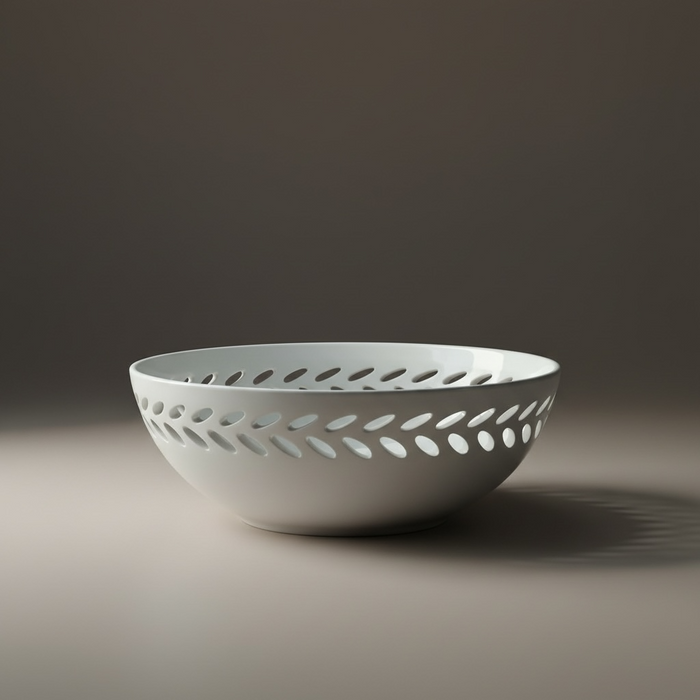 PLAT BLANC + SUPPORT ROND