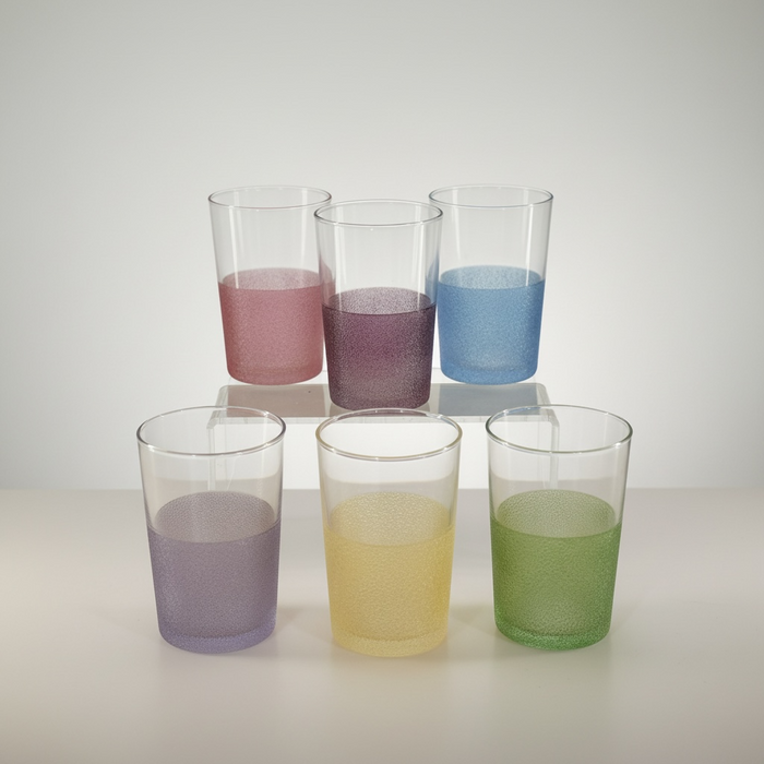 Coffret 6 Verres à thé couleurs