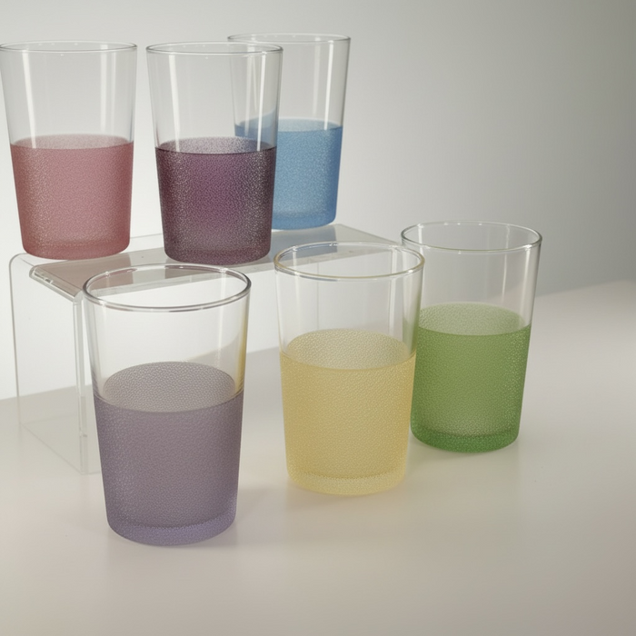 Coffret 6 Verres à thé couleurs