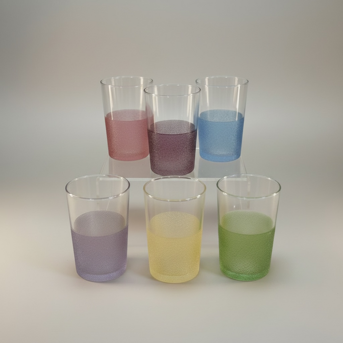 Coffret 6 Verres à thé couleurs