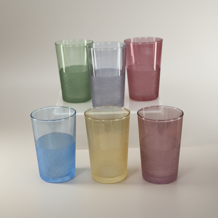 Coffret 6 Verres à thé couleurs