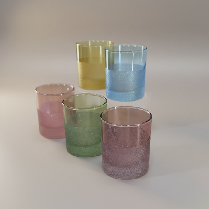 6 VERRES À EAU COULEURS
