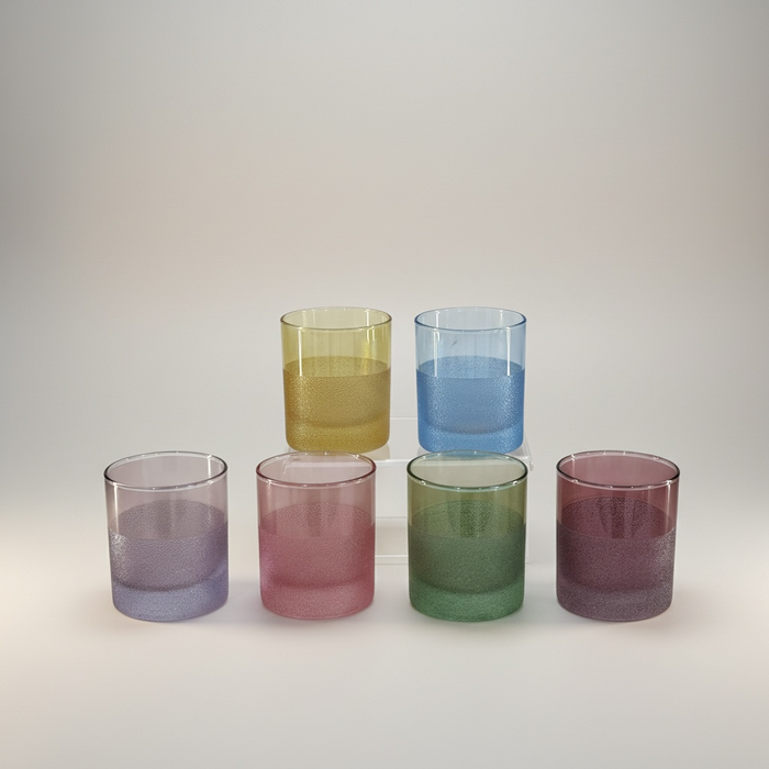 6 VERRES À EAU COULEURS