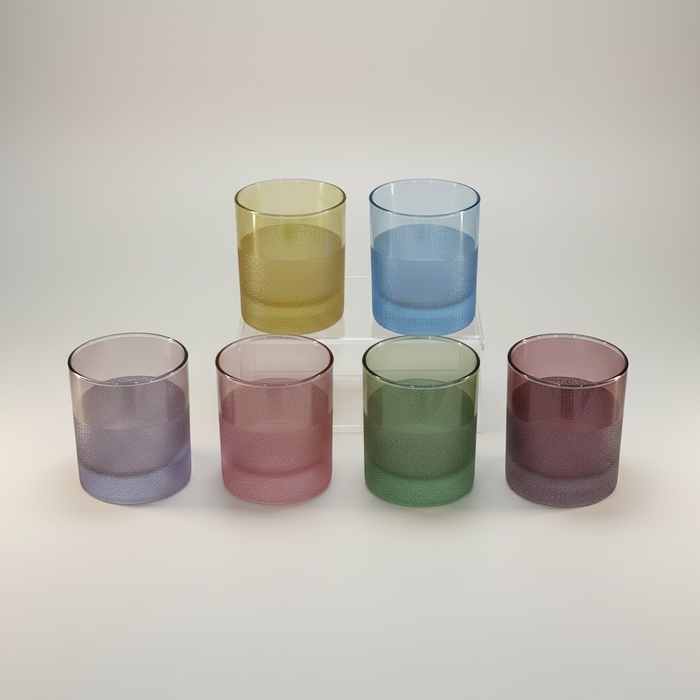 6 VERRES À EAU COULEURS