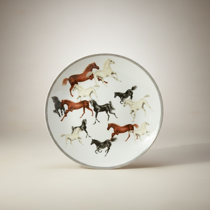 COFFRET 6 ASSIETTES CHEVAUX
