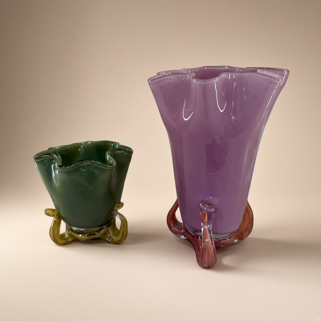 VASE EN VERRE COULEURS