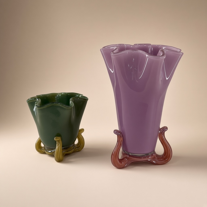 VASE EN VERRE COULEURS