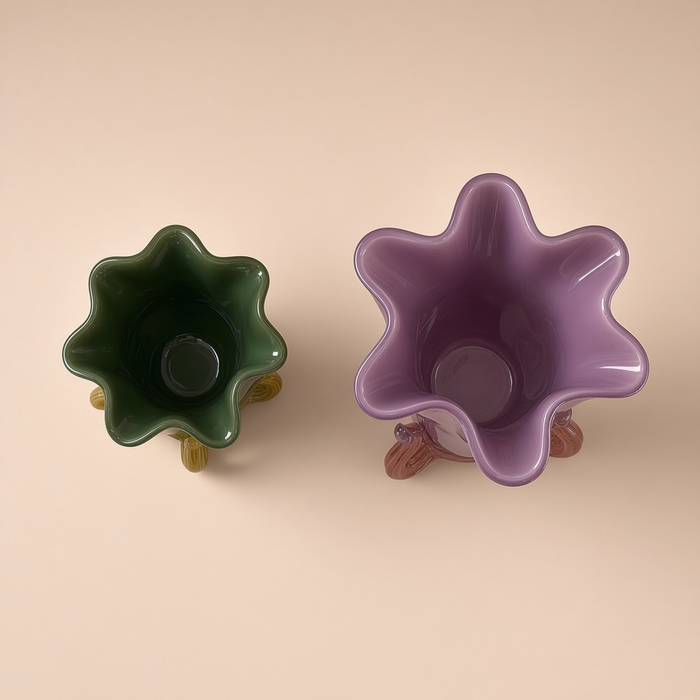VASE EN VERRE COULEURS
