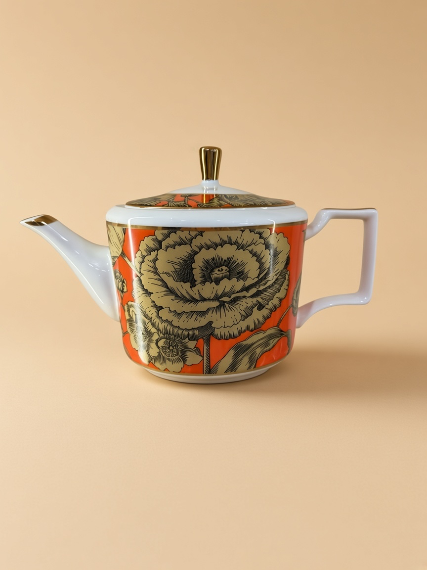 COFFRET À THÉ 10 PCS FLORA