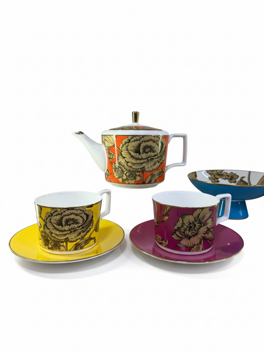 COFFRET À THÉ 10 PCS FLORA