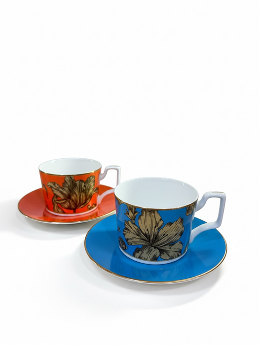 COFFRET À THÉ 10 PCS FLORA