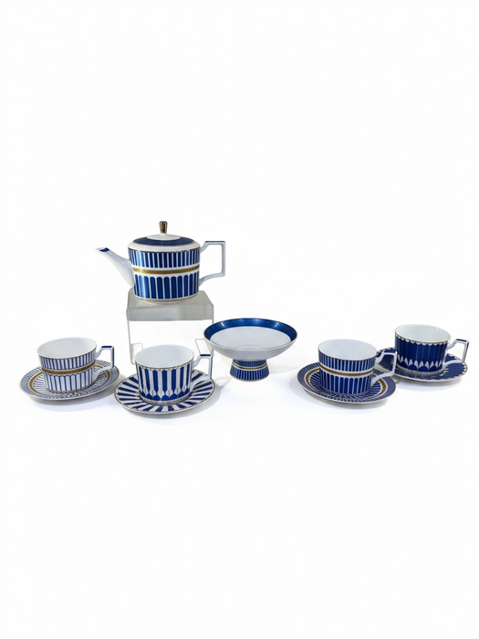 COFFRET À THÉ 10 PCS BLEU RIVIERA