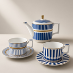 COFFRET À THÉ 10 PCS BLEU RIVIERA