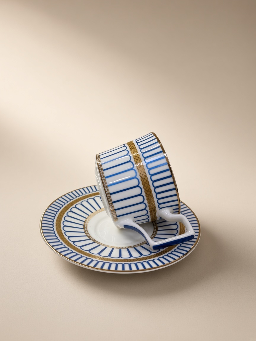 COFFRET À THÉ 10 PCS BLEU RIVIERA