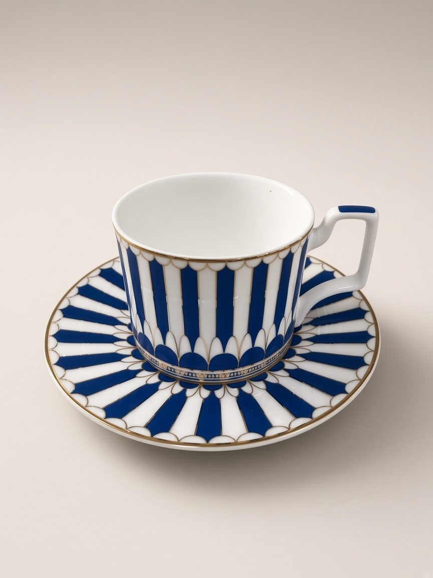 COFFRET À THÉ 10 PCS BLEU RIVIERA